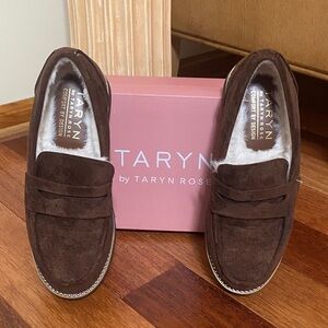 Taryn Rose Women's Brown Faux Suede Loafers